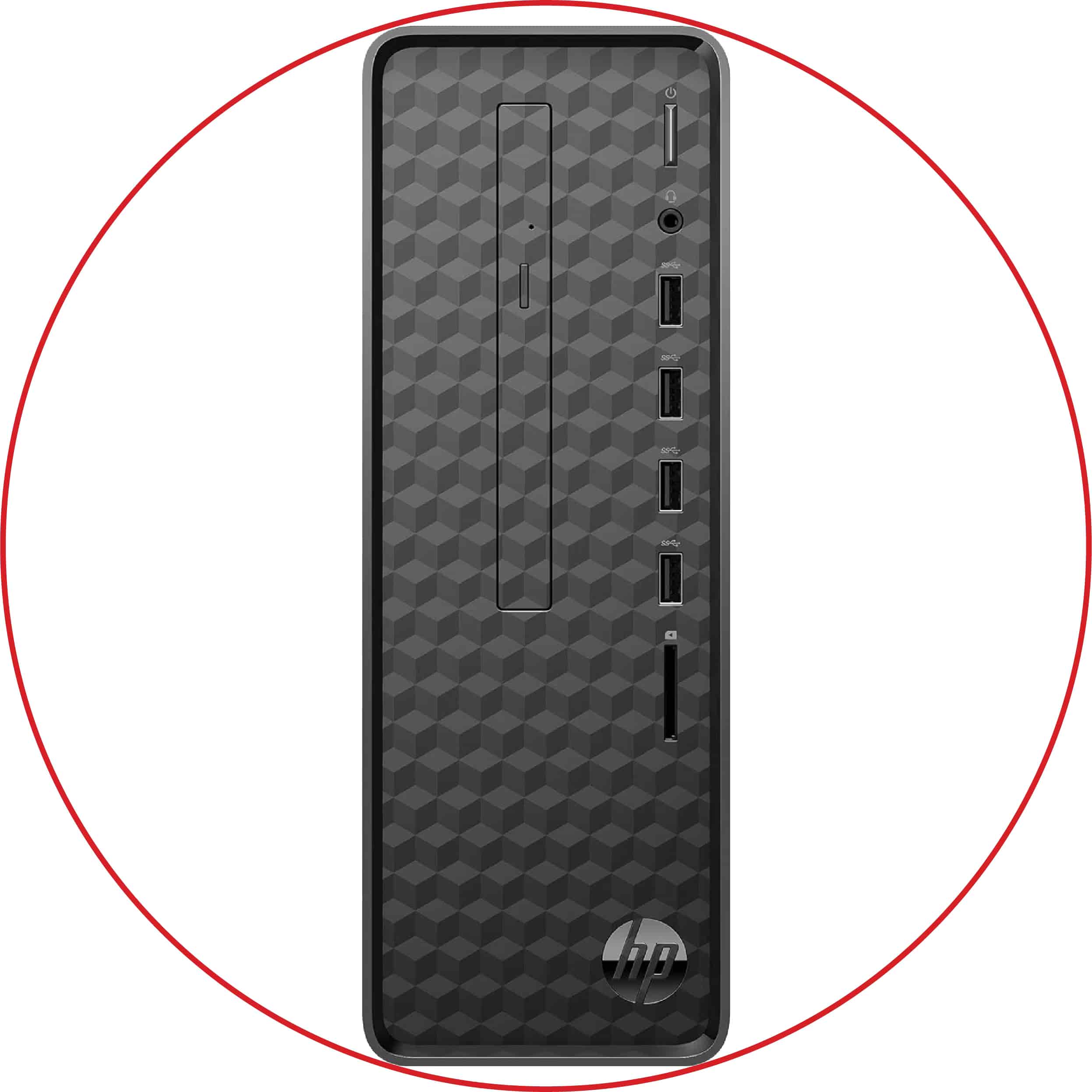 HP Slim S01-pf2043w Desktop + Monitor Bundle