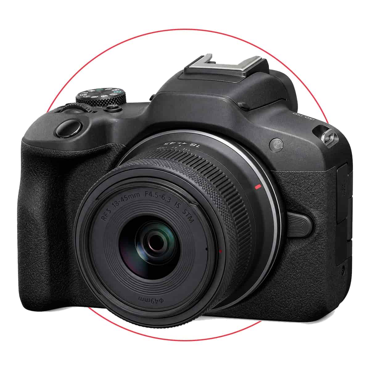 Canon EOS R100 with RF-S18-45mm F4.5-6.3 IS STM Lens Kit