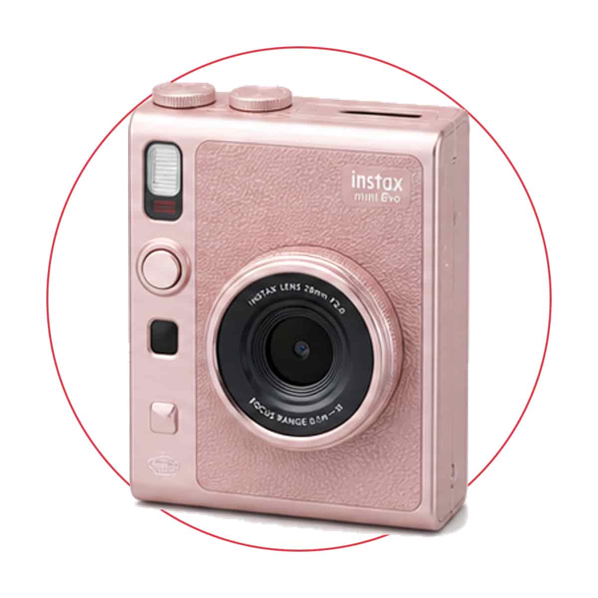 Fujifilm instax mini Evo Hybrid Instant Camera (Gentle Rose)