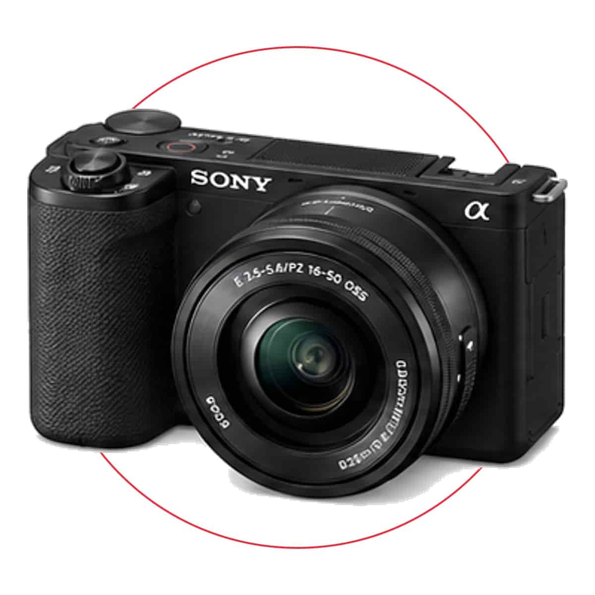 Sony ZV-E10 Mirrorless Camera with 16-50mm Power Zoom Lens (Black)