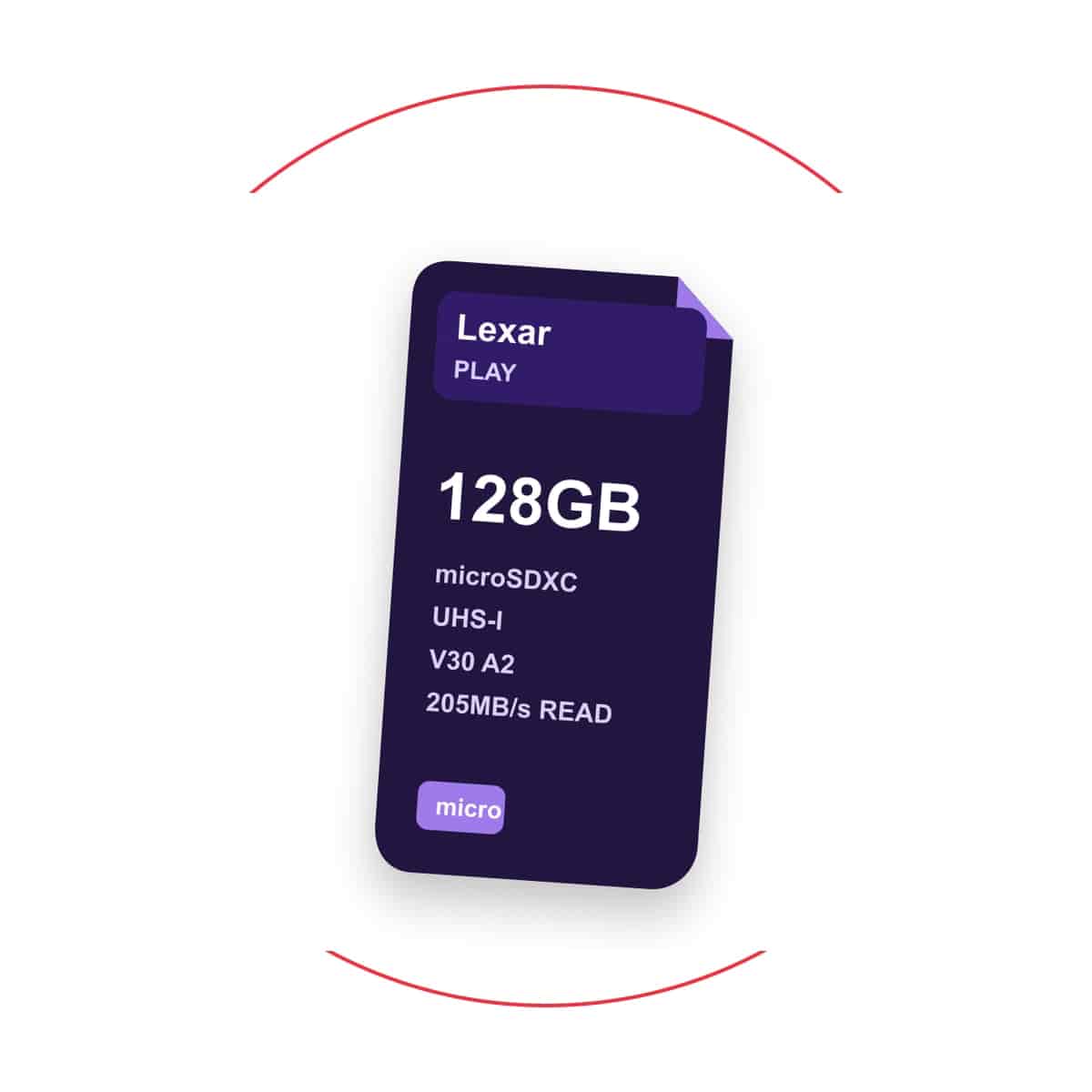 Lexar 128GB PLAY UHS-I microSDXC Memory Card