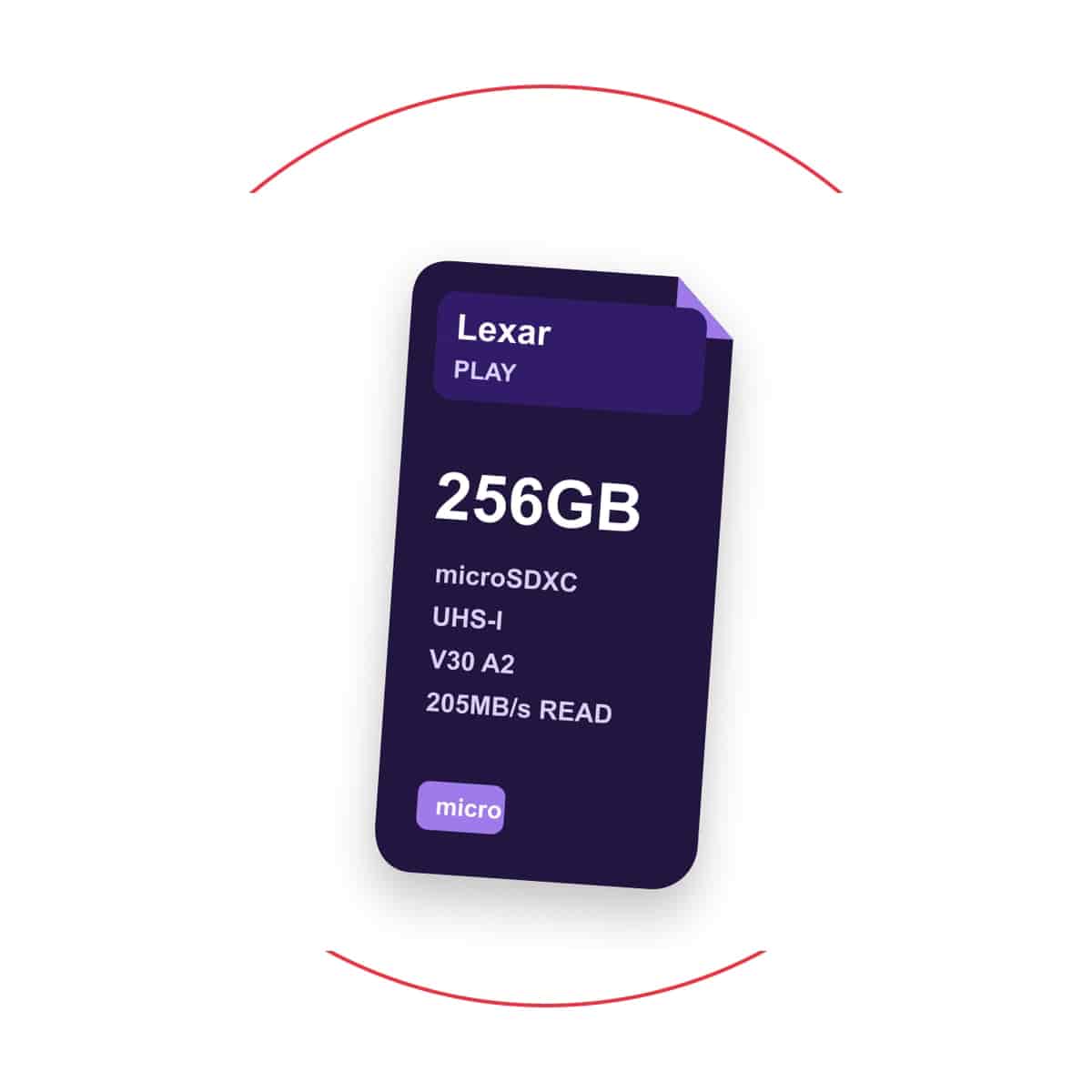 Lexar 256GB PLAY UHS-I microSDXC Memory Card