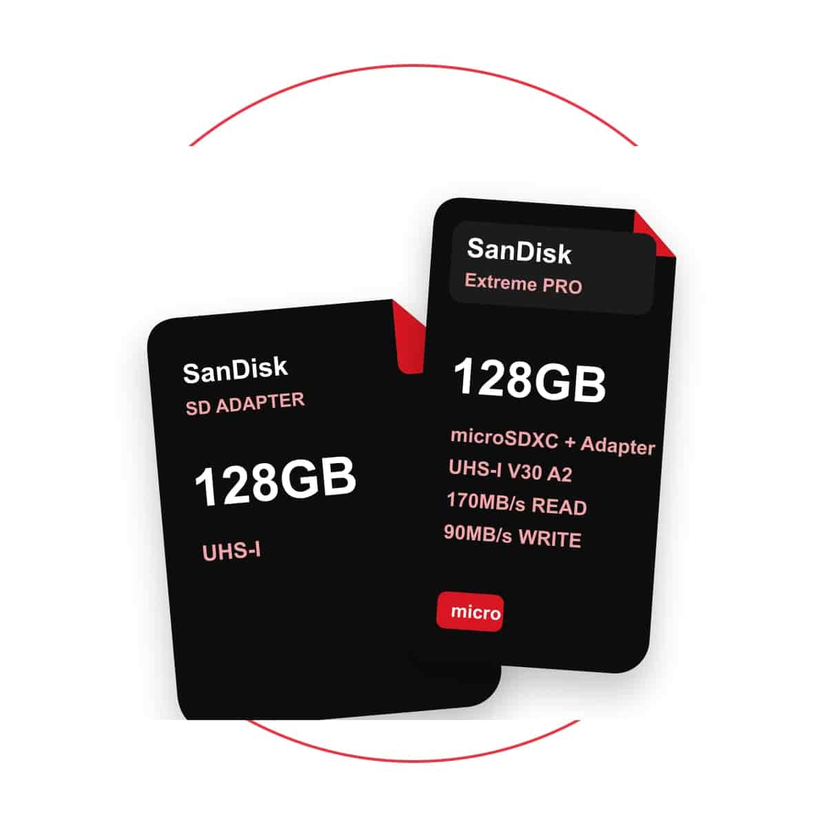 SanDisk Extreme PRO 128GB microSDXC UHS-I Card with Adapter