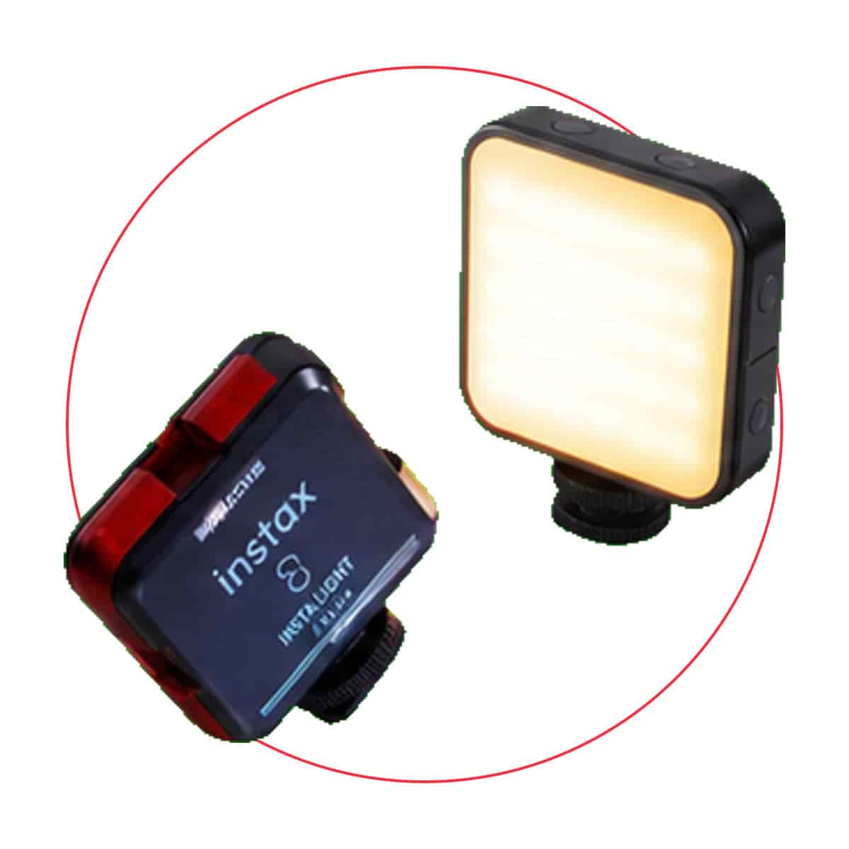Compact Rechargeable LED Video Light with Cold Shoe