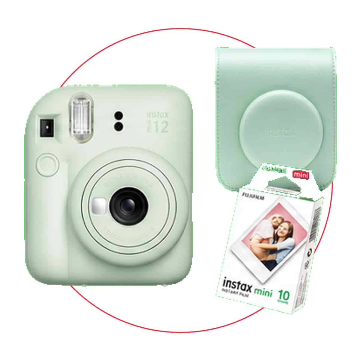 FUJIFILM instax mini 12 Camera, Film and Pouch Kit