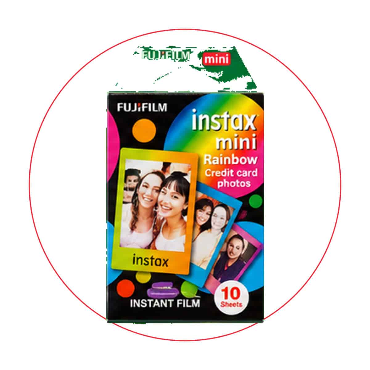 FUJIFILM instax mini Rainbow Instant Film (10 Exposures)