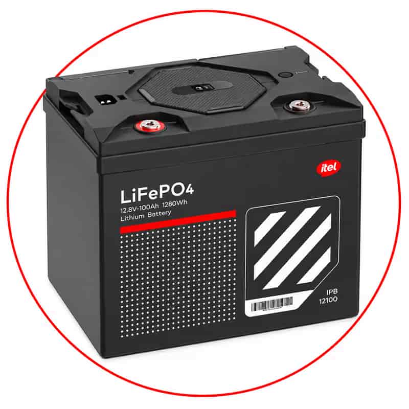 itel IPB-12100 1.28kWh 12V Lithium Battery