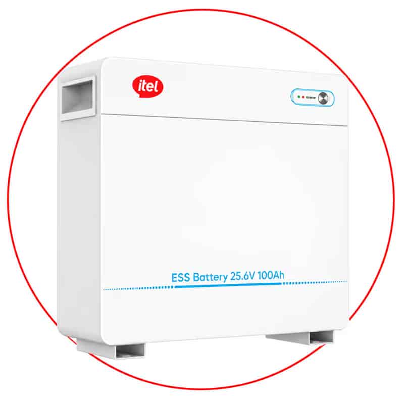 itel IPW-25100 2.56kWh 24V Lithium Battery