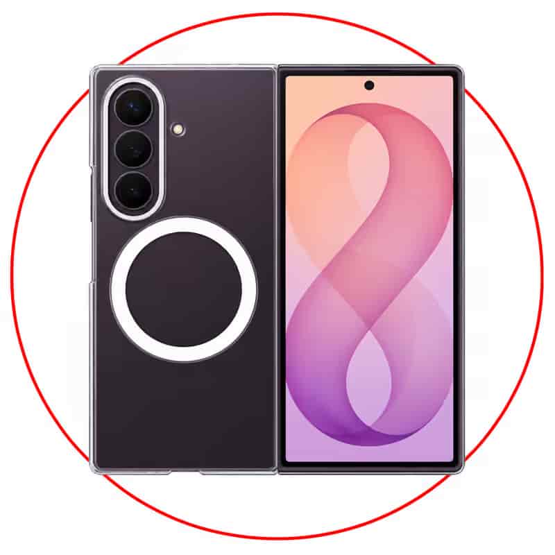 Samsung Galaxy Z Fold8 Series Clear Magnet Case