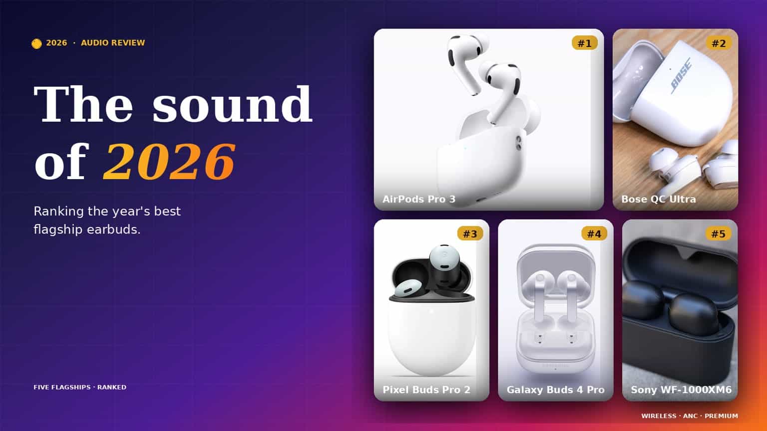 The Sound of 2026: Ranking the Year’s Best Flagship Earbuds feature image