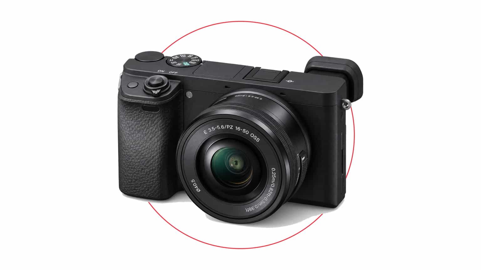 Sony APS-C mirrorless camera kit arranged with creator accessories on a clean studio surface