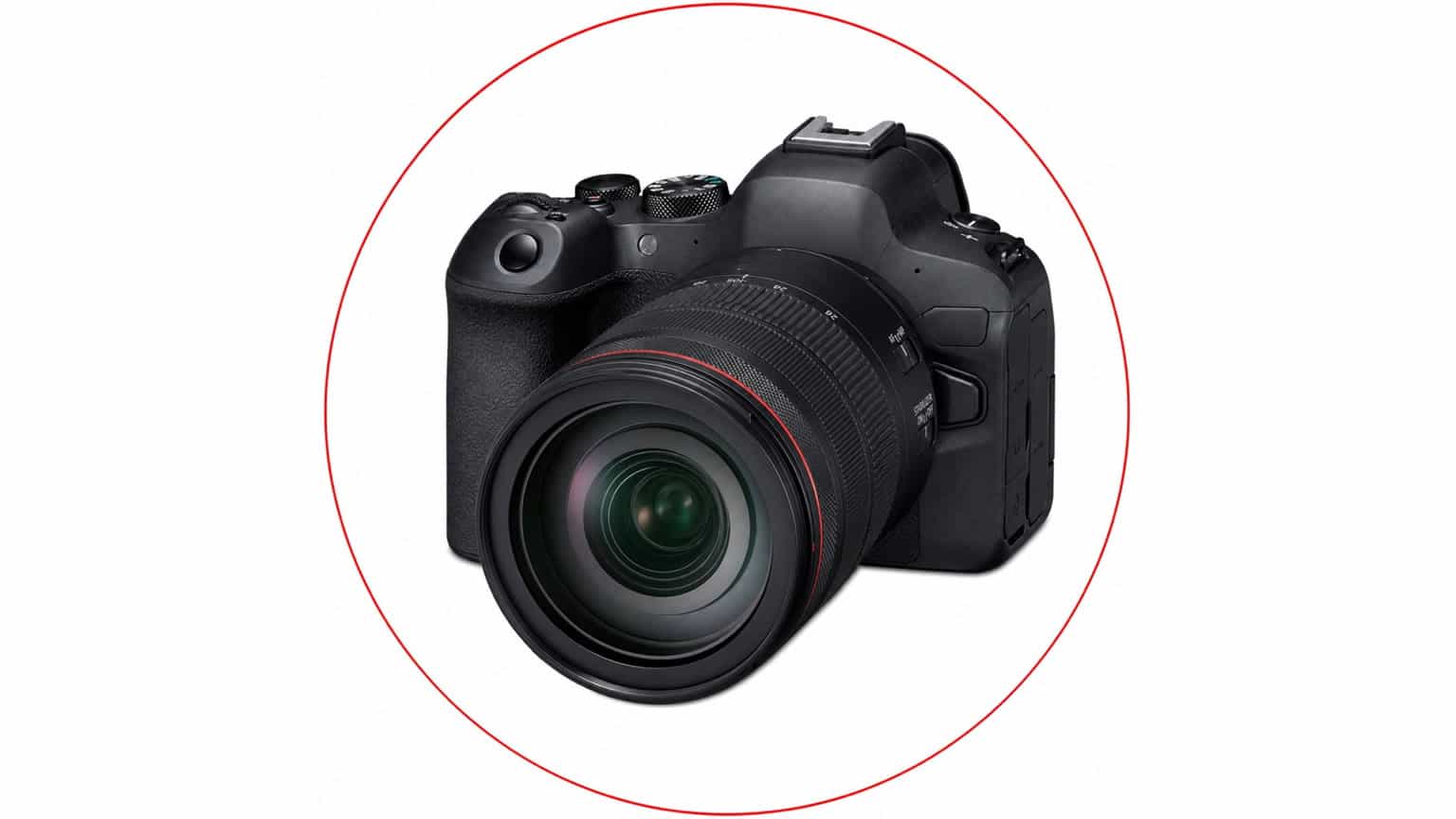 Canon full-frame mirrorless camera kit arranged with a professional standard zoom lens for buyer evaluation