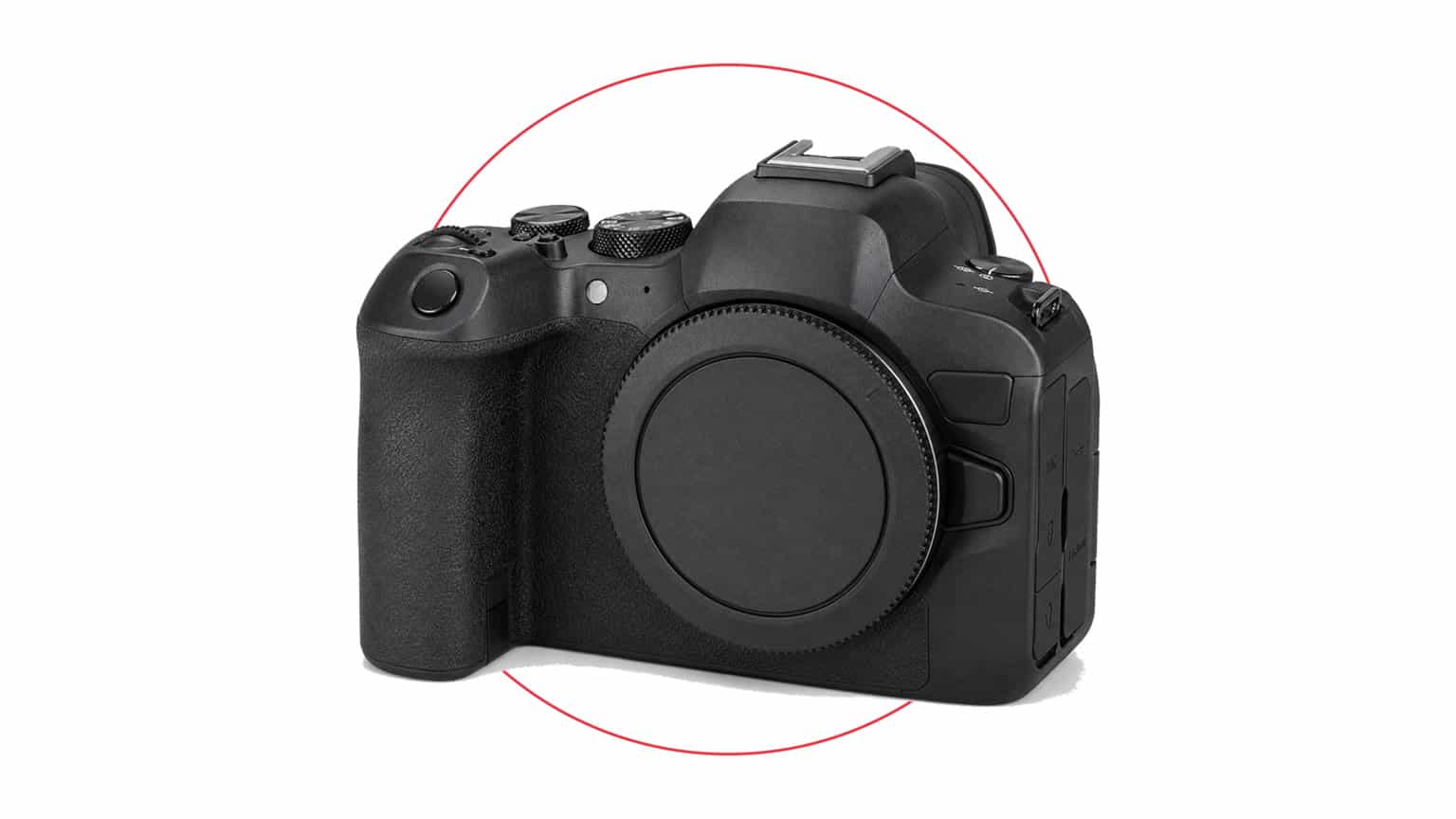 Canon EOS R6 Mark II mirrorless camera body on a clean studio setup