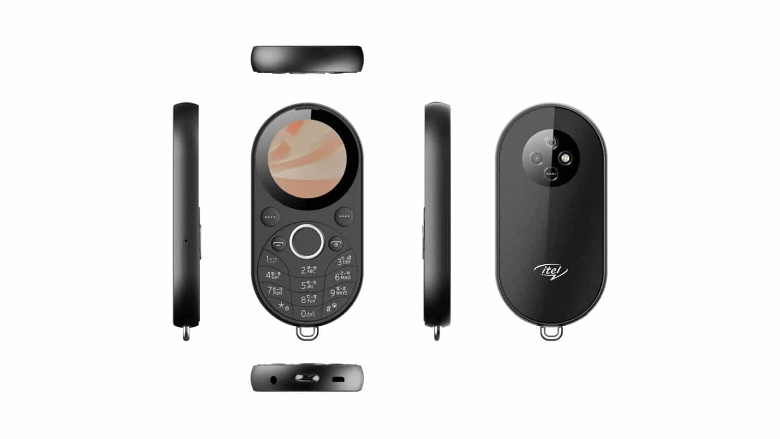 Itel Circle 1 compact round-screen feature phone sold in Nigeria