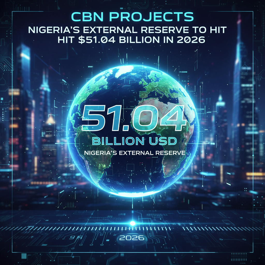 CBN Forecast: Nigeria’s External Reserves Projected to Hit $51.04 Billion by 2026