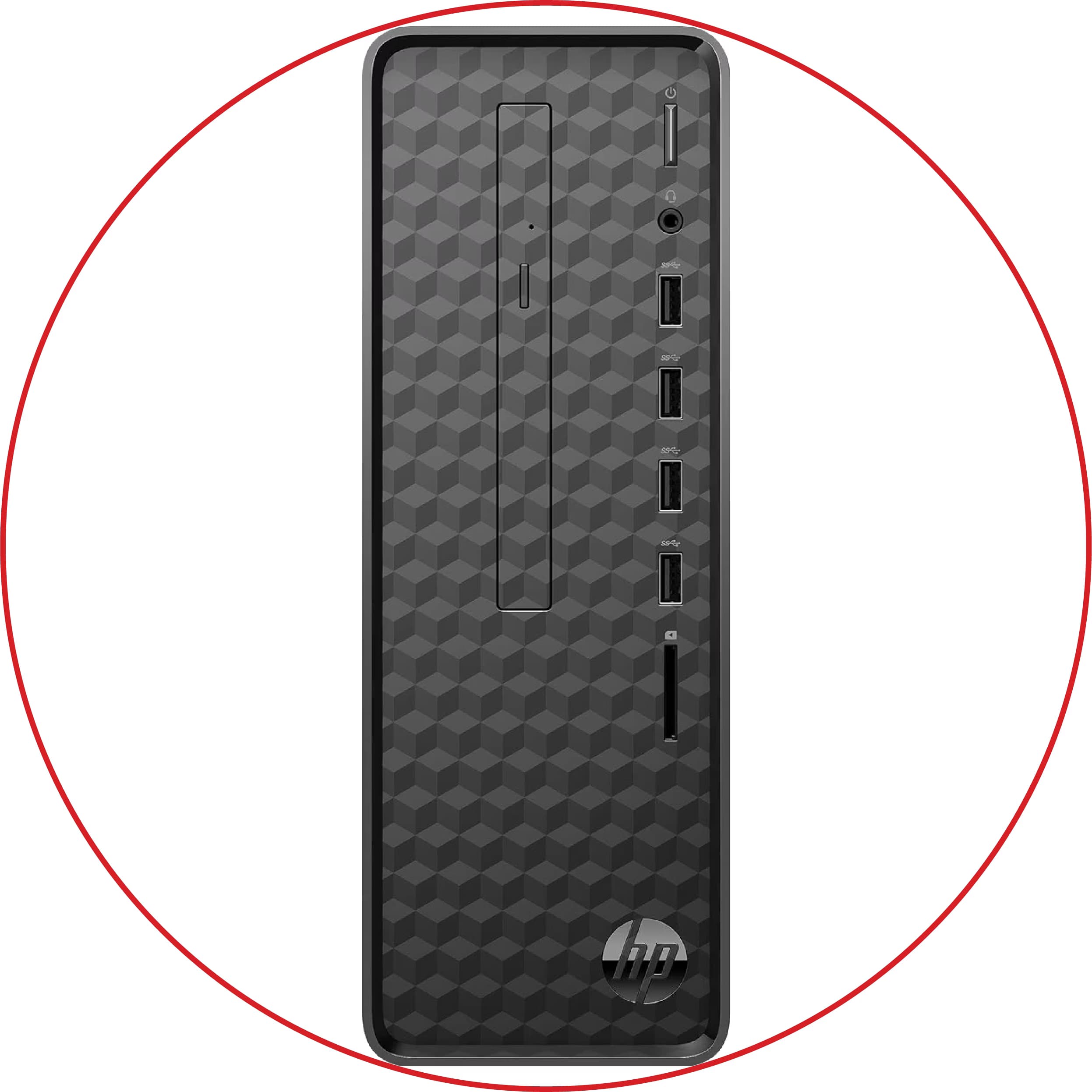 HP Slim S01-pf2043w Desktop + Monitor Bundle