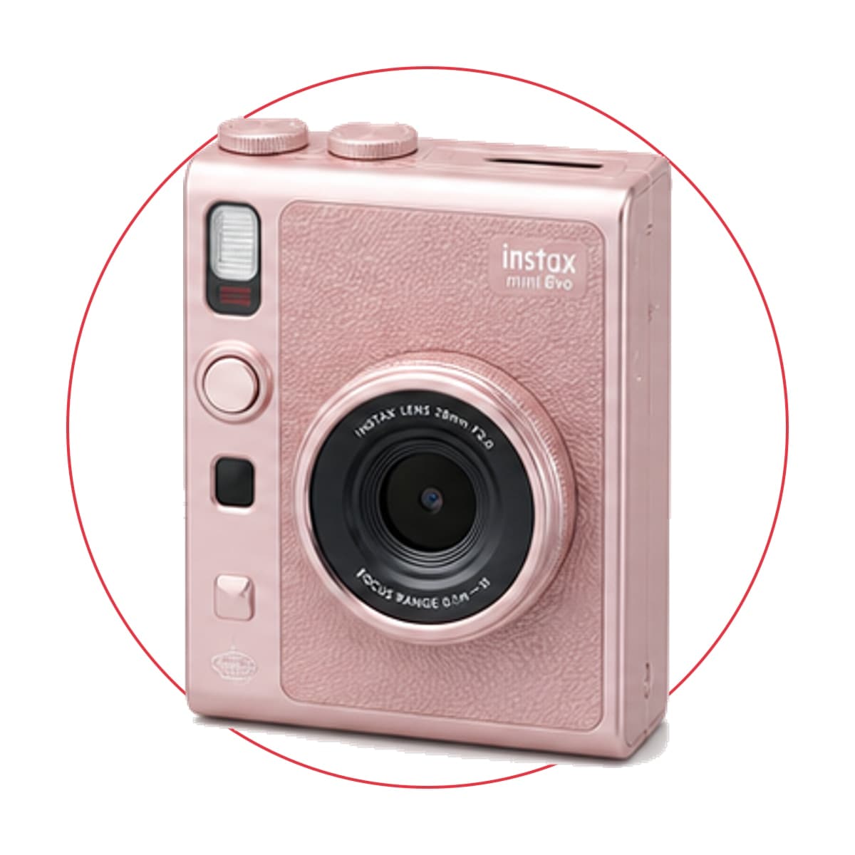 Fujifilm instax mini Evo Hybrid Instant Camera (Gentle Rose)