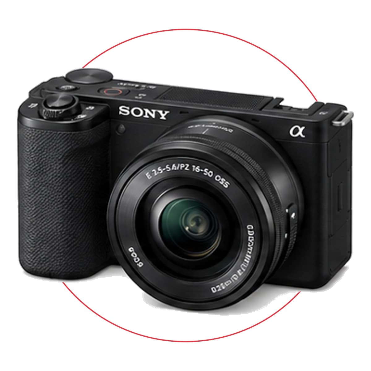 Sony ZV-E10 Mirrorless Camera with 16-50mm Power Zoom Lens (Black)