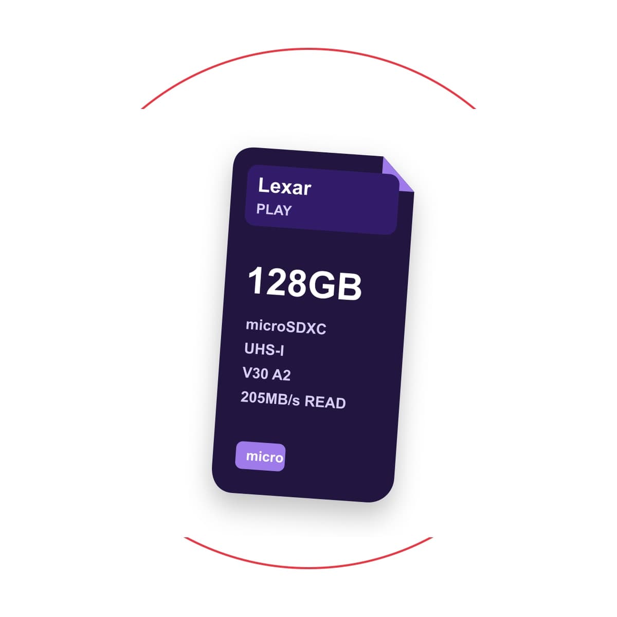 Lexar 128GB PLAY UHS-I microSDXC Memory Card