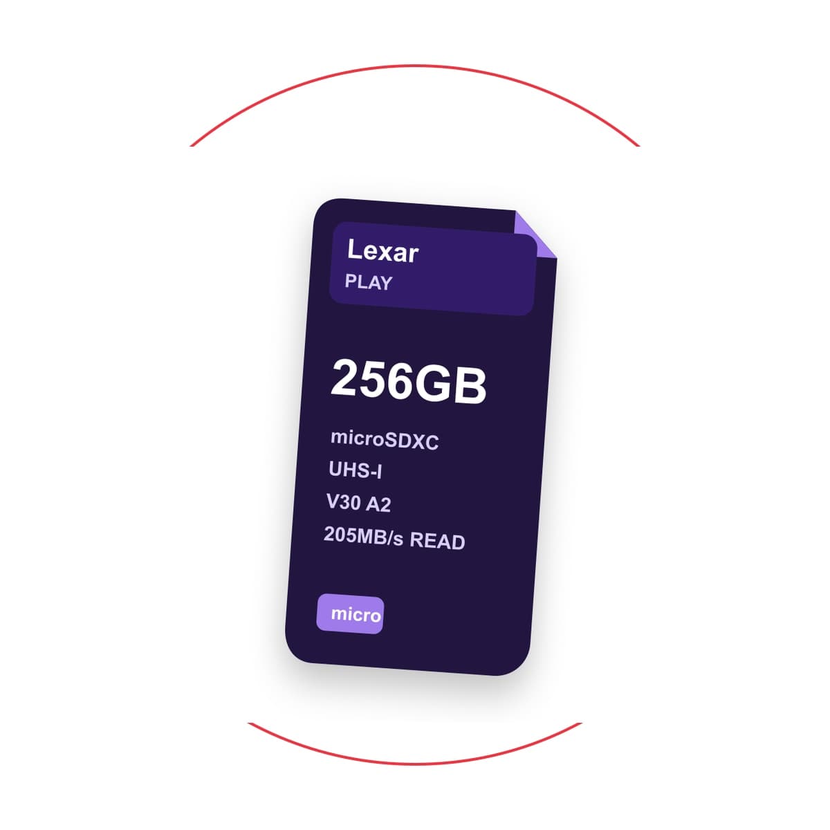 Lexar 256GB PLAY UHS-I microSDXC Memory Card