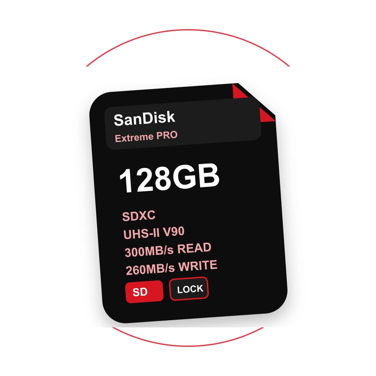 SanDisk 128GB Extreme PRO UHS-II SDXC V90 Memory Card