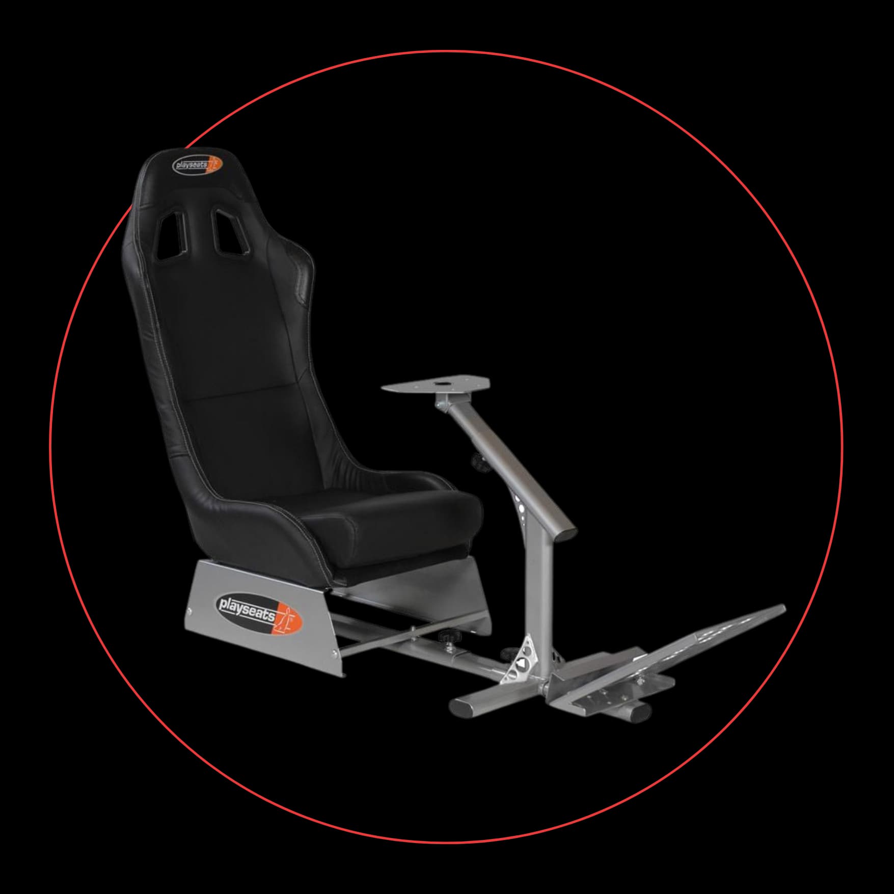 Playseat with Wheel Holder + TV Hanger