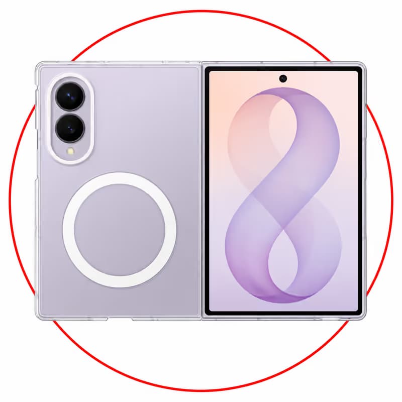 Samsung Galaxy Z Fold8 Series Clear Magnet Case