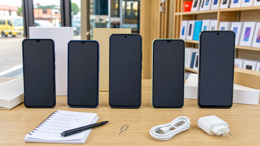 Tecno Pop 20 alternatives comparison desk with budget smartphone options