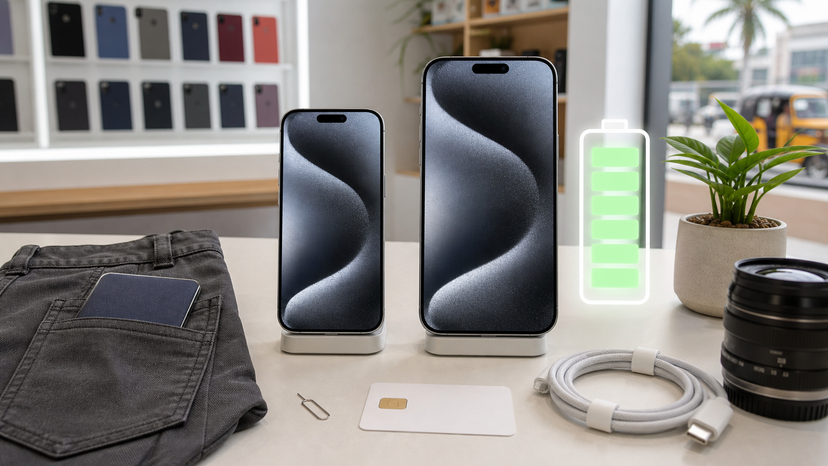 iPhone Pro and Pro Max size and battery comparison diagram