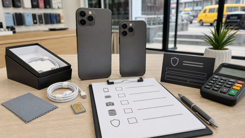 iPhone Pro Max buyer checklist for battery camera storage and warranty