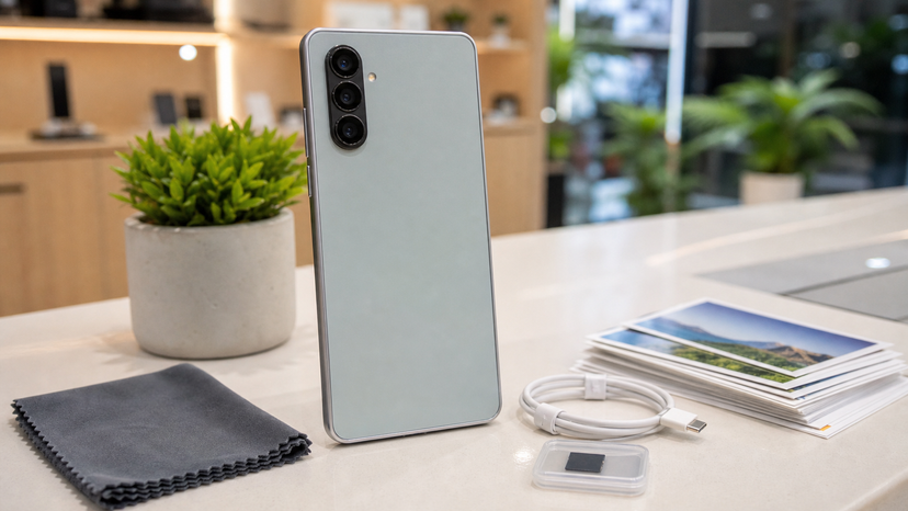 Samsung Galaxy A56 5G camera and storage trade-off visual without text