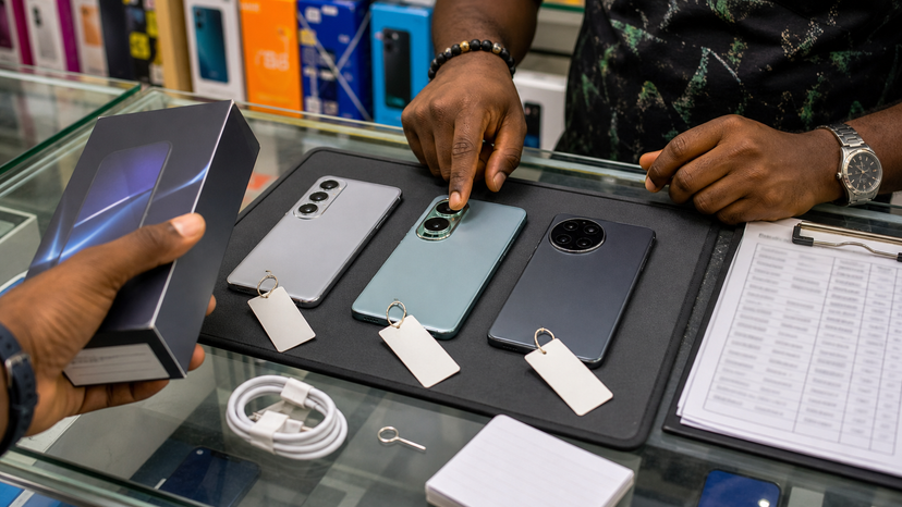 Decision diagram comparing Tecno Camon 50, Camon 50 Pro and Camon 50 Pro 5G variant checks for Nigerian buyers