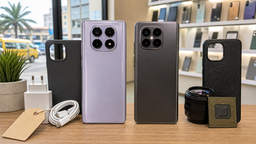 Comparison diagram showing Redmi Note 14 Pro 5G value strengths against Xiaomi 15T performance and camera strengths