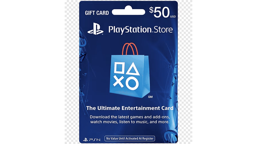 Several blank gaming voucher cards arranged beside a controller and smartphone