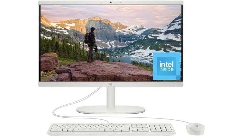 Desktop upgrade and cable check scene with memory and storage parts nearby